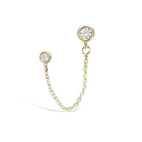 Double boucles d'oreilles ATHÉNA