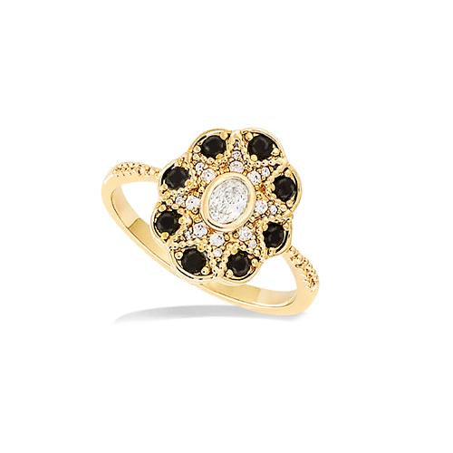 Bague plaqué or Dorothy