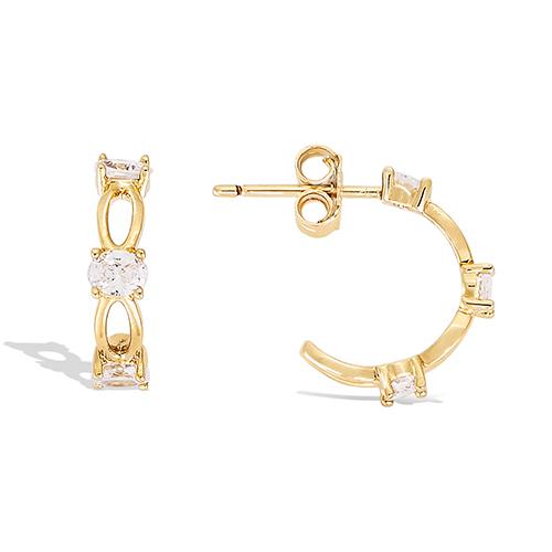 Boucles d’oreilles plaqué or Selena