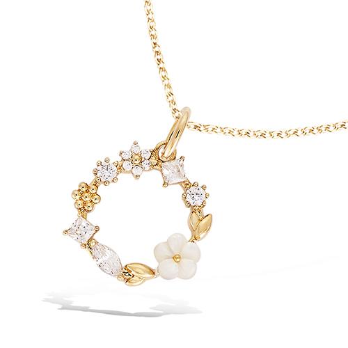 Collier plaqué or Kamelia