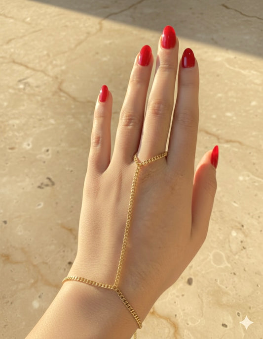 Chaine de main plaqué-or Zoé