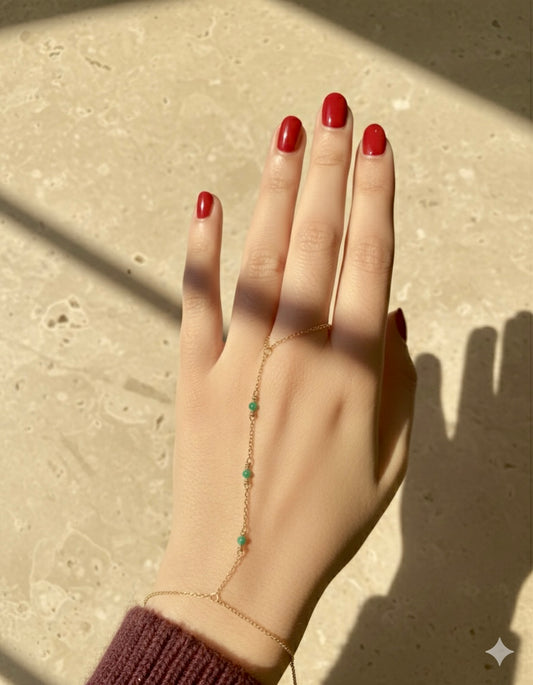 Chaine de main Plaqué or Fiona