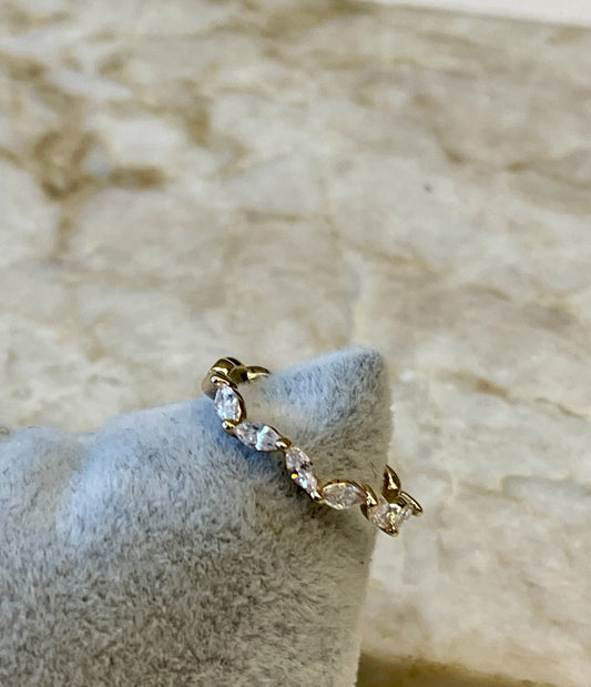 Bague plaqué or Atia