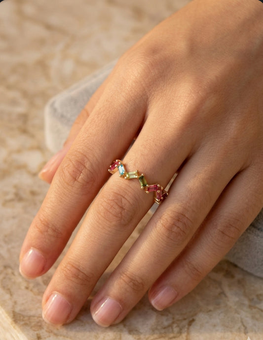 Bague plaqué or Gracia