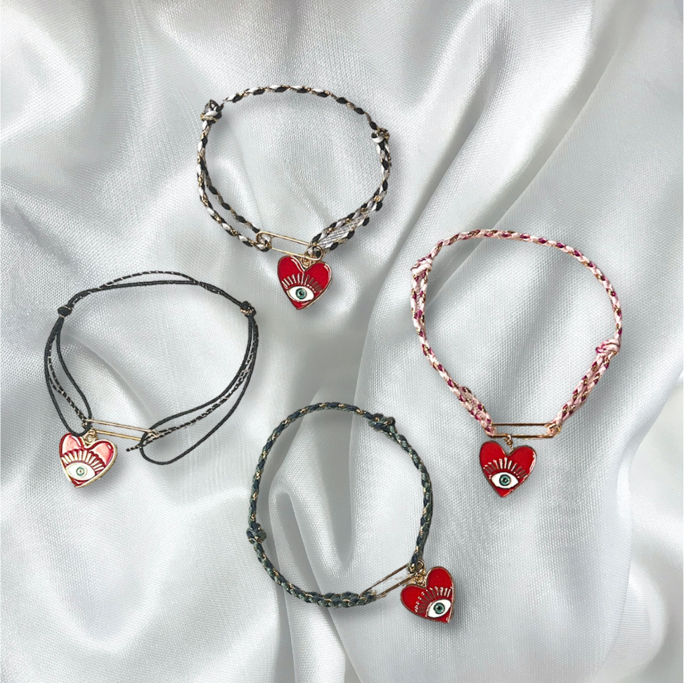 BRACELET CORDON COEUR