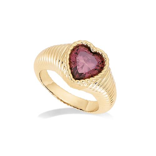 Bague plaqué or Lovely