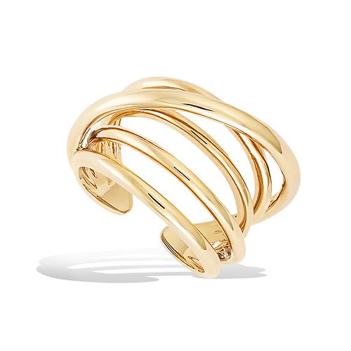 Bague plaqué or Johar