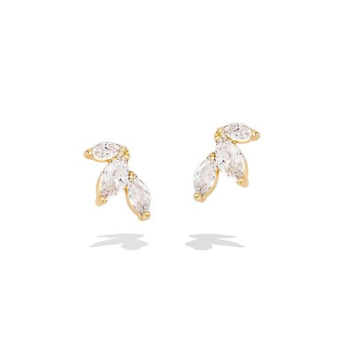 Boucles d’oreilles plaqué or Faragonda