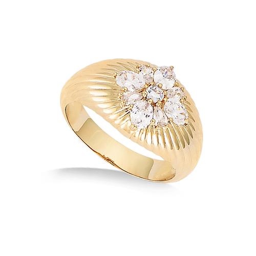 Bague plaqué or Galaxy