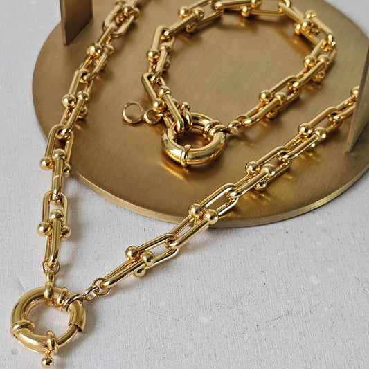 COLLIER plaqué or INOIA