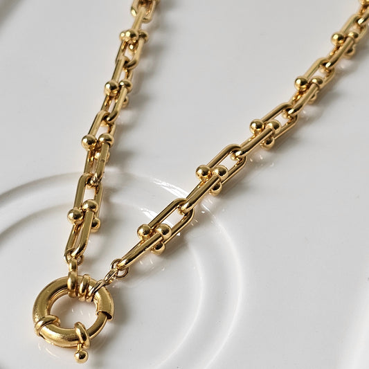 COLLIER plaqué or INOIA