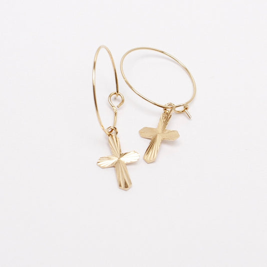 Boucle d'oreille CROIX