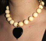 Midnight Ivory Heart Necklace – Image 2