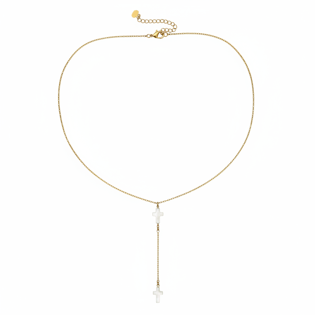 gold-cross-pendant-necklace Delicate Cross Pendant Necklace – Image 1