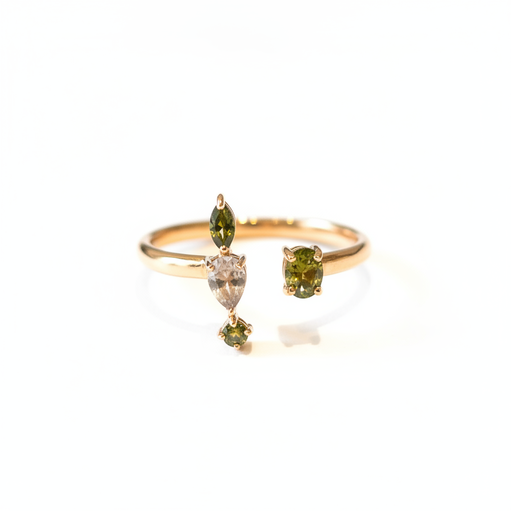 gold-marquise-stone-open-cuff-ring-ultra-bright Gold Marquise Stone Open Cuff Ring - Ultra Bright