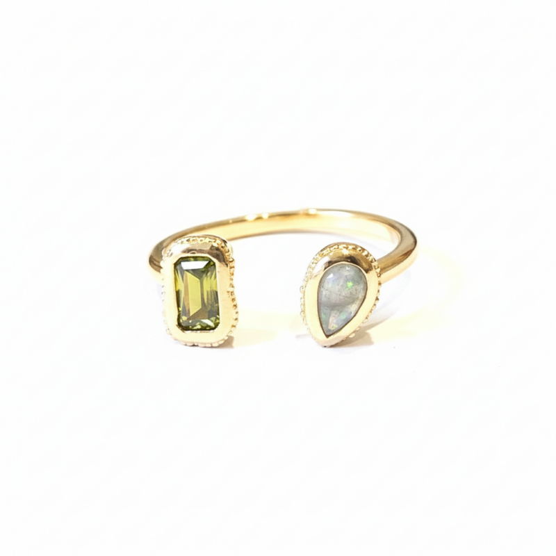 Gold Open Cuff Ring - Ultra Bright