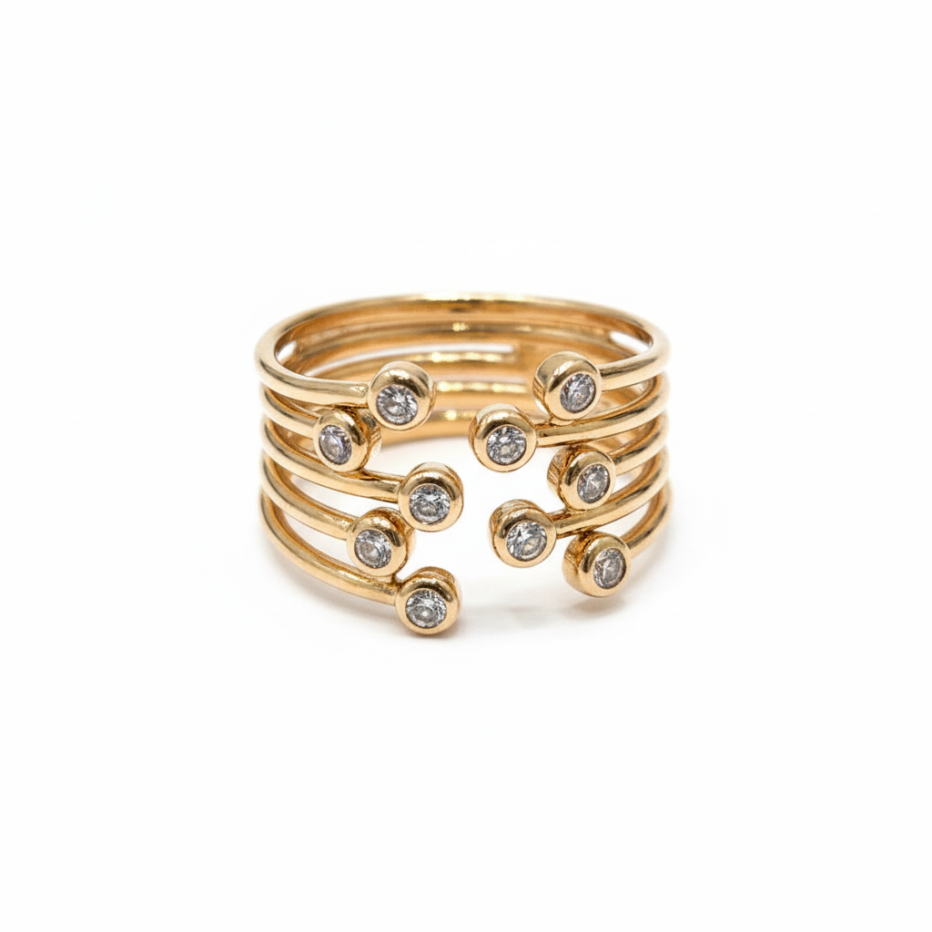 gold-stacked-ring-with-crystals-on-white-background_c6914c0f-4944-4117-8791-70a017474c57 Gold Stacked Ring – Image 1
