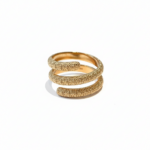Gold Textured Spiral Wrap Ring