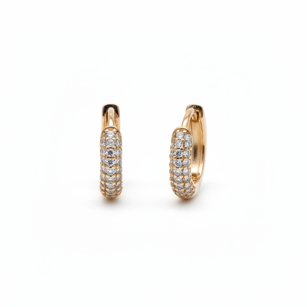 image_9609baa3-bf5d-46f8-bb21-30632399ad4d Gold hoop earrings with crystal pavé - side view