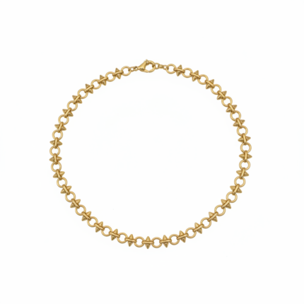 Star Link Chain Necklace - Front View