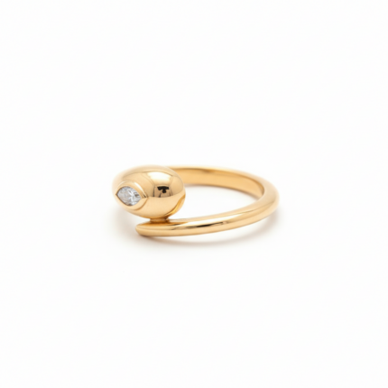 Marquise Crystal Ring - Right Side