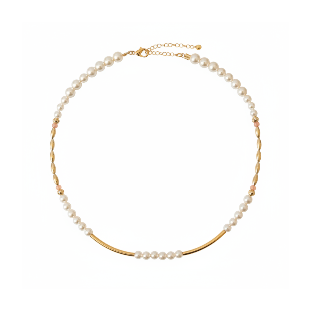 pearl-gold-bar-necklace Pearl & Gold Bar Necklace