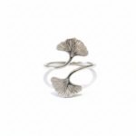 Ginkgo Leaf Ring - Gold Silver – Image 3