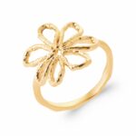 Gold & Floral Earrings – Image 2