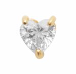 Piercing plaqué-or Heart