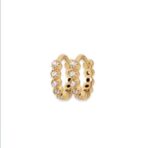 Gold Hoops With Cubic Zirconium