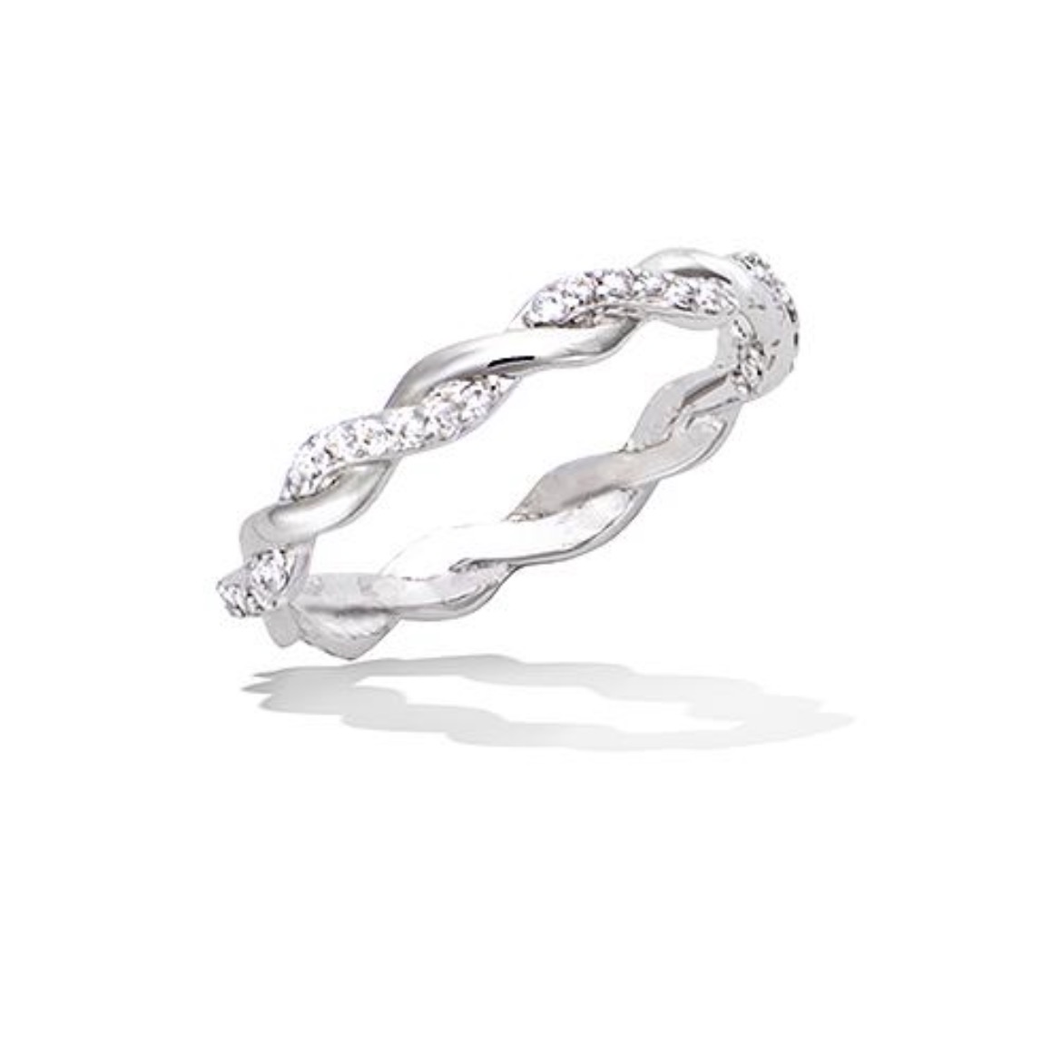 Twisted Silver Ring